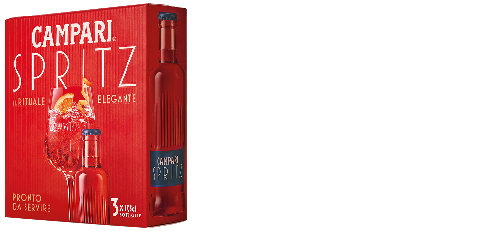 Scopri Campari Spritz pronto da servire a casa come al bar